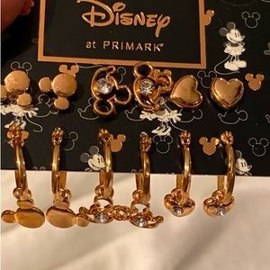 6 Pairs of Disney Mickey Mouse Earrings - 100th Anniversary Celebration